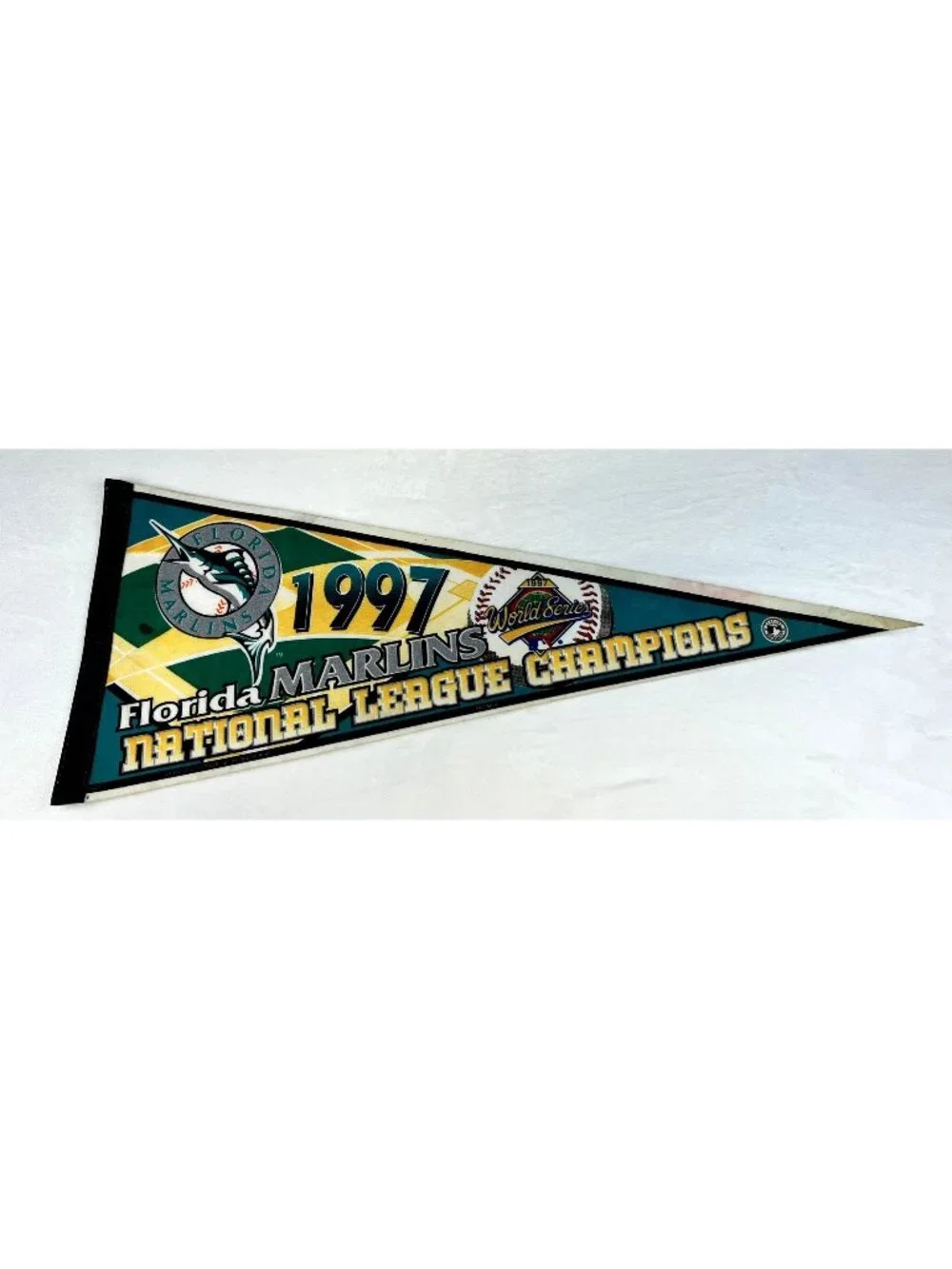 Vintage 1997 Florida Marlins National League Champions World Series pennant